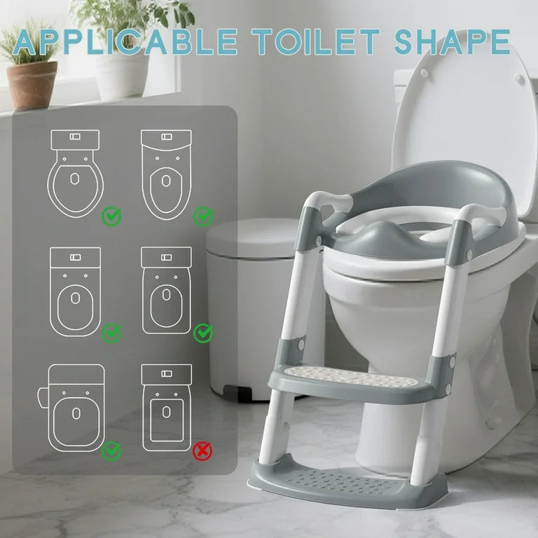 COOSEYA Inodoro de Entrenamiento para Ir Al Baño con Banquito