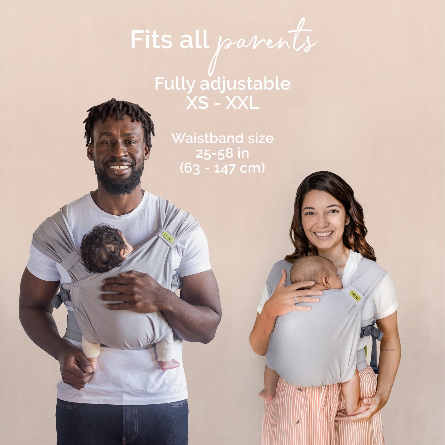 Boba Bliss Portabebés pre-envuelto con hebilla - para recién nacidos de 7-35 libras