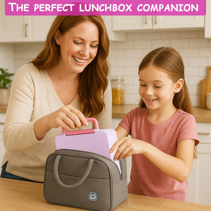 Bento lunch box con bolsito para niños