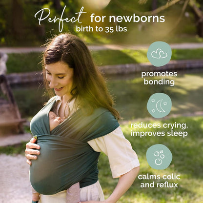 Boba Baby Wrap Carrier – Eslinga original para bebé para recién nacidos (3–16 kg)