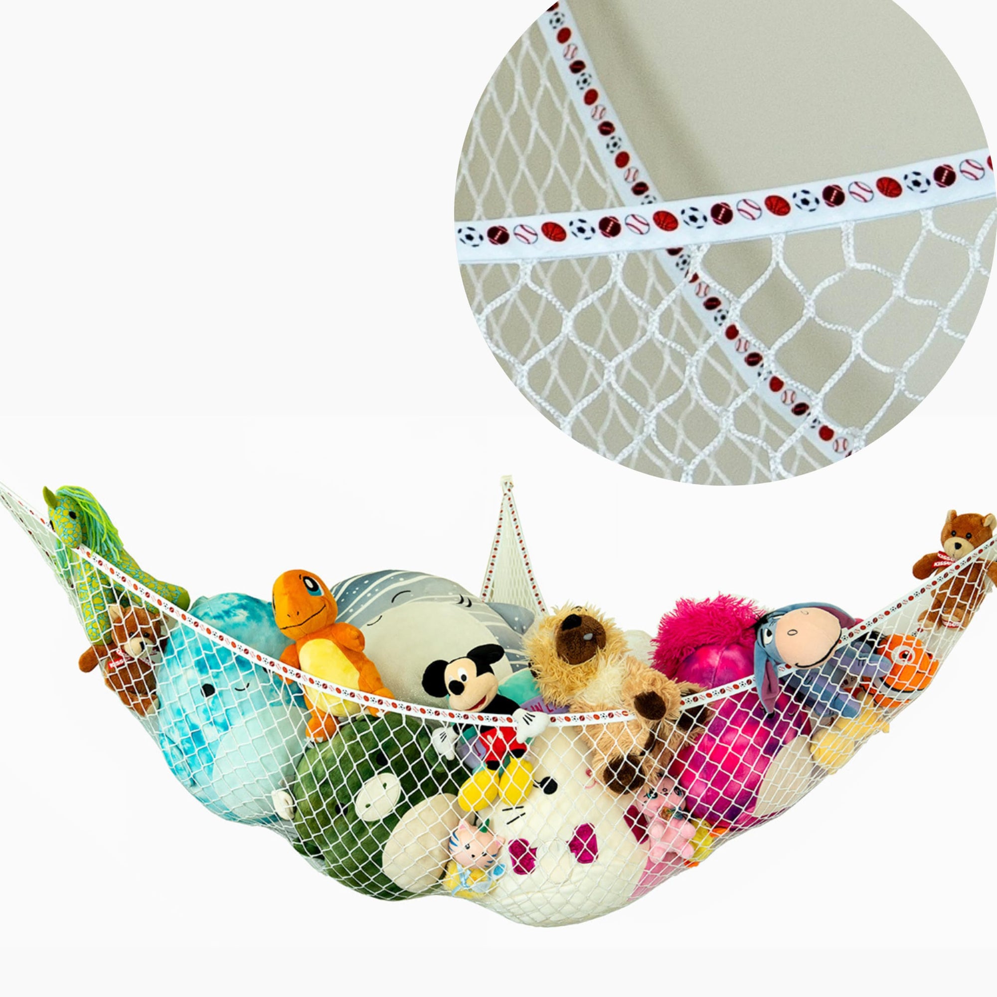 Hamaca de animales de peluche | Almacenamiento de animales de peluche de diseño deportivo