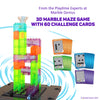 Marble Genius Juego de laberinto de mármol: 50 piezas de construcción