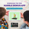 Marble Genius Juego de laberinto de mármol: 50 piezas de construcción