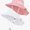 Paquete de 2 sombreros de sol para bebés para niños y niñas, UPF 50+, 6-24 meses