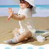 Paquete de 2 sombreros de sol para bebés para niños y niñas, UPF 50+, 6-24 meses