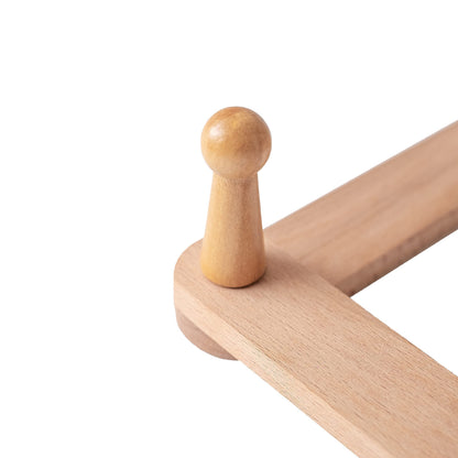 Mila Millie Estante de pared de madera expandible estilo acordeón | 13 ganchos