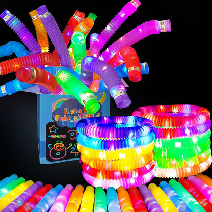 Juego de 12 tubos de pop iluminados OceanWings para niños