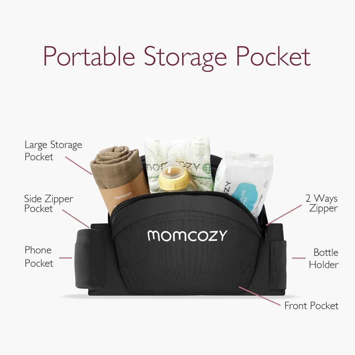 Momcozy Portabebés con asiento de cadera