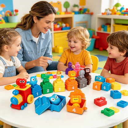 Juguetes Tren - Juego Educativo de Emparejar Colores y Aprendizaje de Conteo