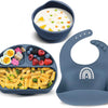 Juego de 3 piezas de alimentación de silicona para bebés