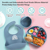 Juego de 3 piezas de alimentación de silicona para bebés
