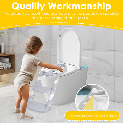 Escalera de asiento de entrenamiento para ir al baño, cómoda altura ajustable