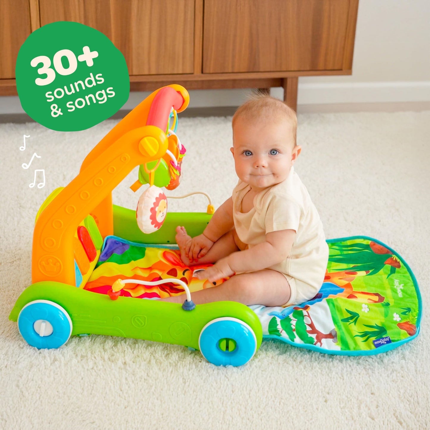 Move2Play, Kick & Play Piano Baby Mat | Grow with Me 4 en 1