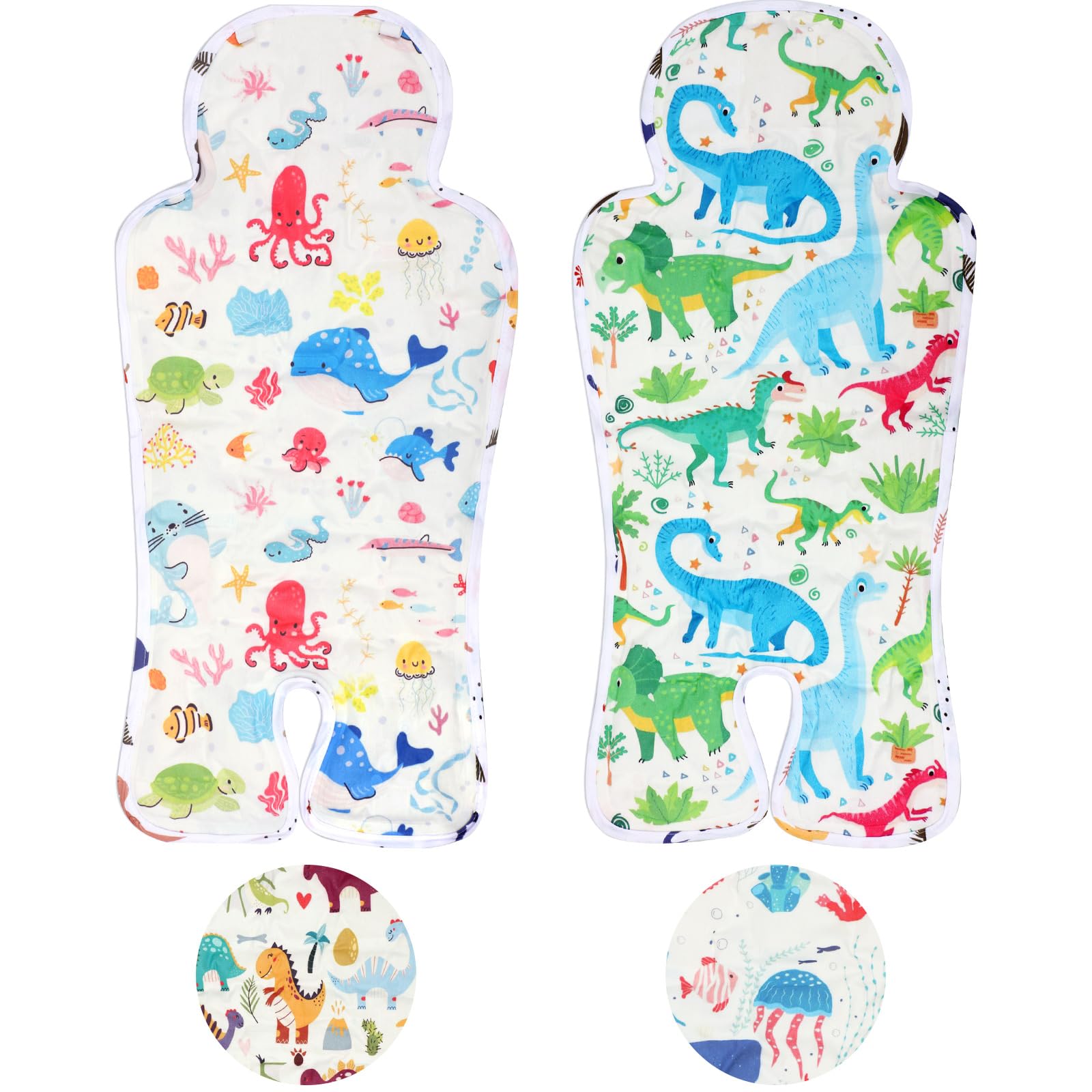 Suzile 2 piezas de gel para bebé asiento de coche almohadilla enfriadora de doble