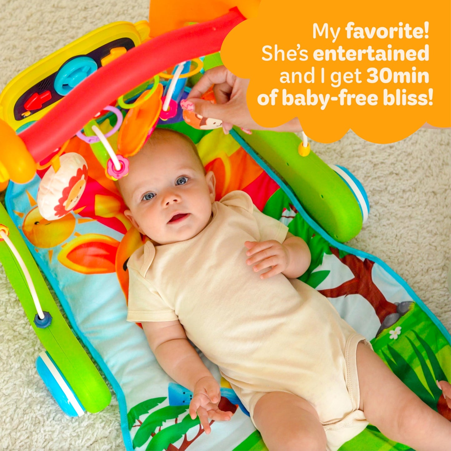 Move2Play, Kick & Play Piano Baby Mat | Grow with Me 4 en 1