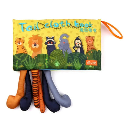 Tumama Baby Tail Libro de tela Libros blandos Animales de aprendizaje