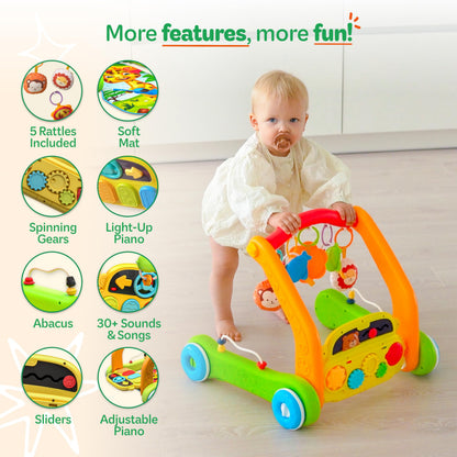 Move2Play, Kick & Play Piano Baby Mat | Grow with Me 4 en 1