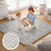 Fodoss Corralito para bebés con alfombra, corralito pequeño (47 x 47 pulgadas)