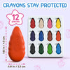 12 crayones de gota de agua, crayones no tóxicos