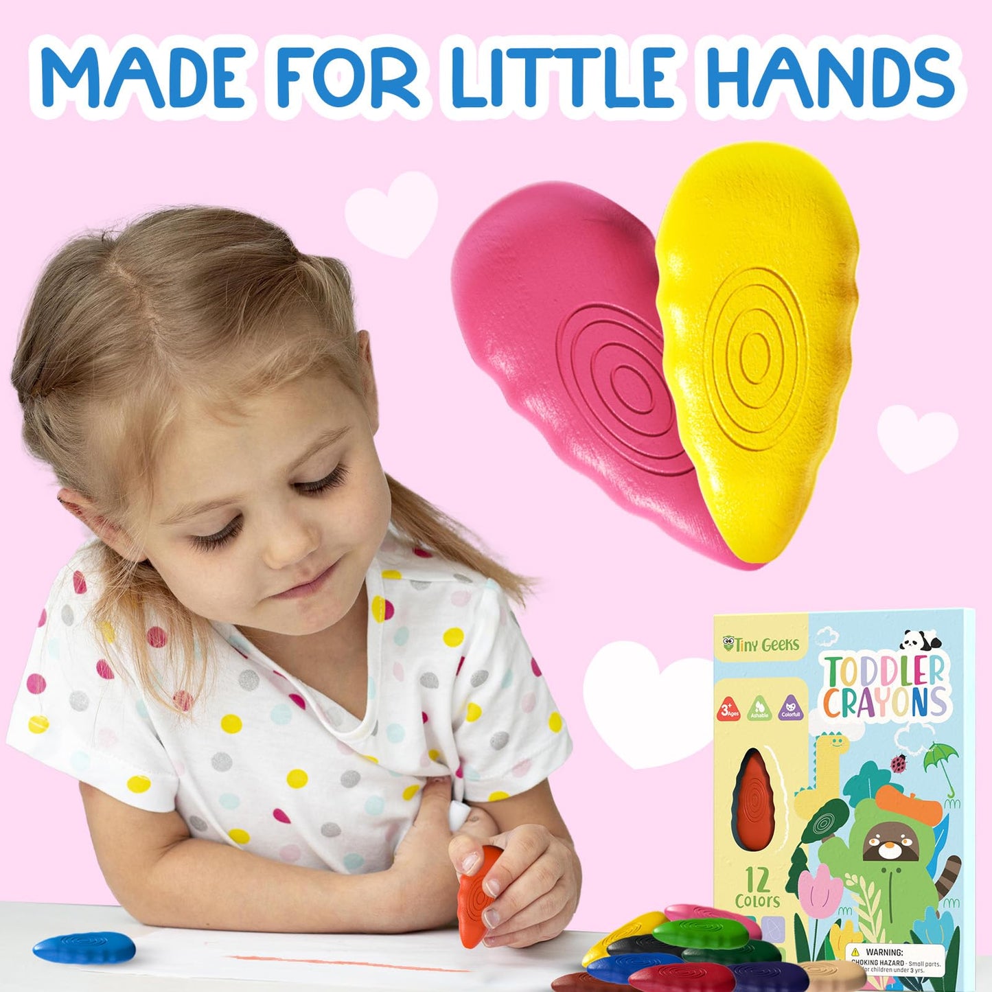 12 crayones de gota de agua, crayones no tóxicos