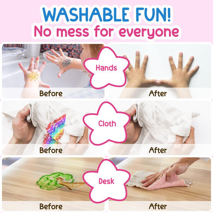 12 crayones de gota de agua, crayones no tóxicos