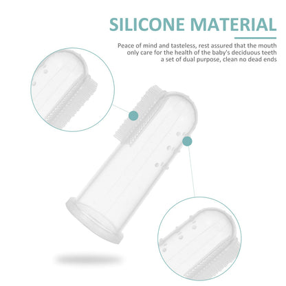 Healifty Cepillo de dientes de leche de silicona