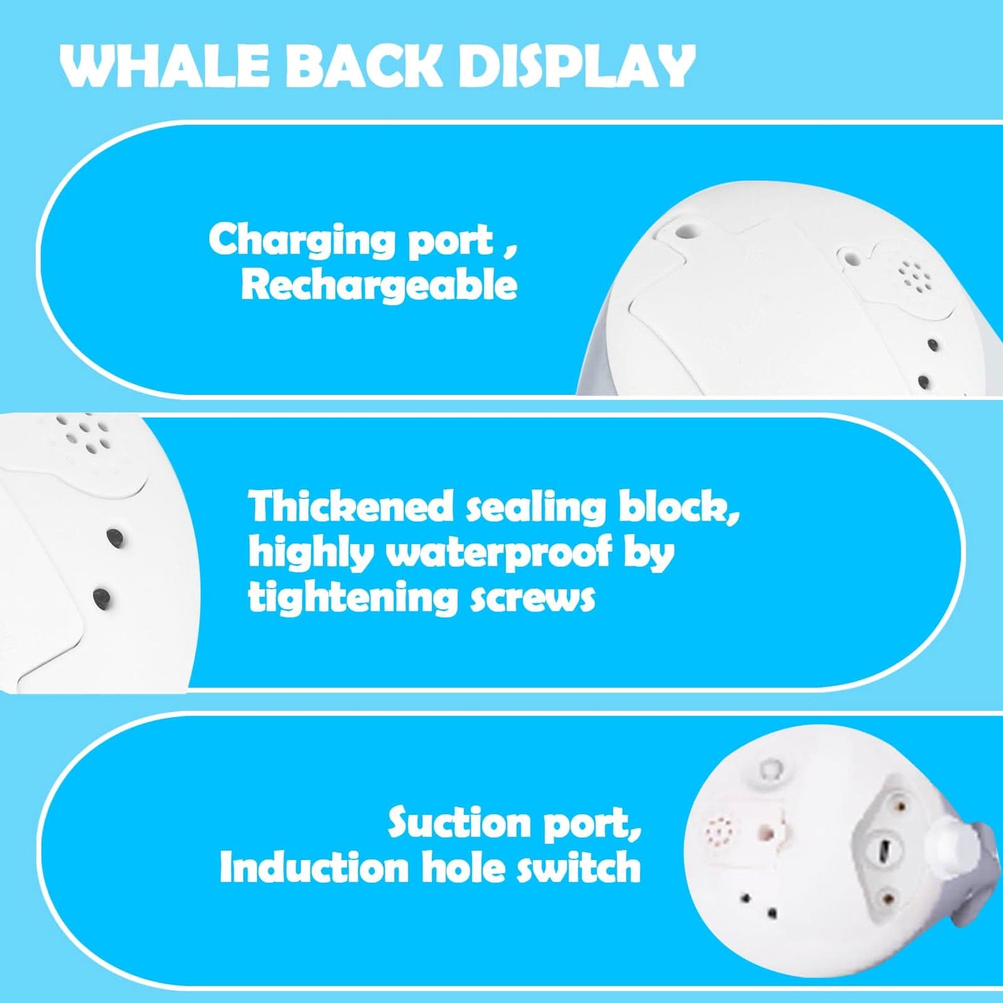 Juguete de baño de ballena para bebés