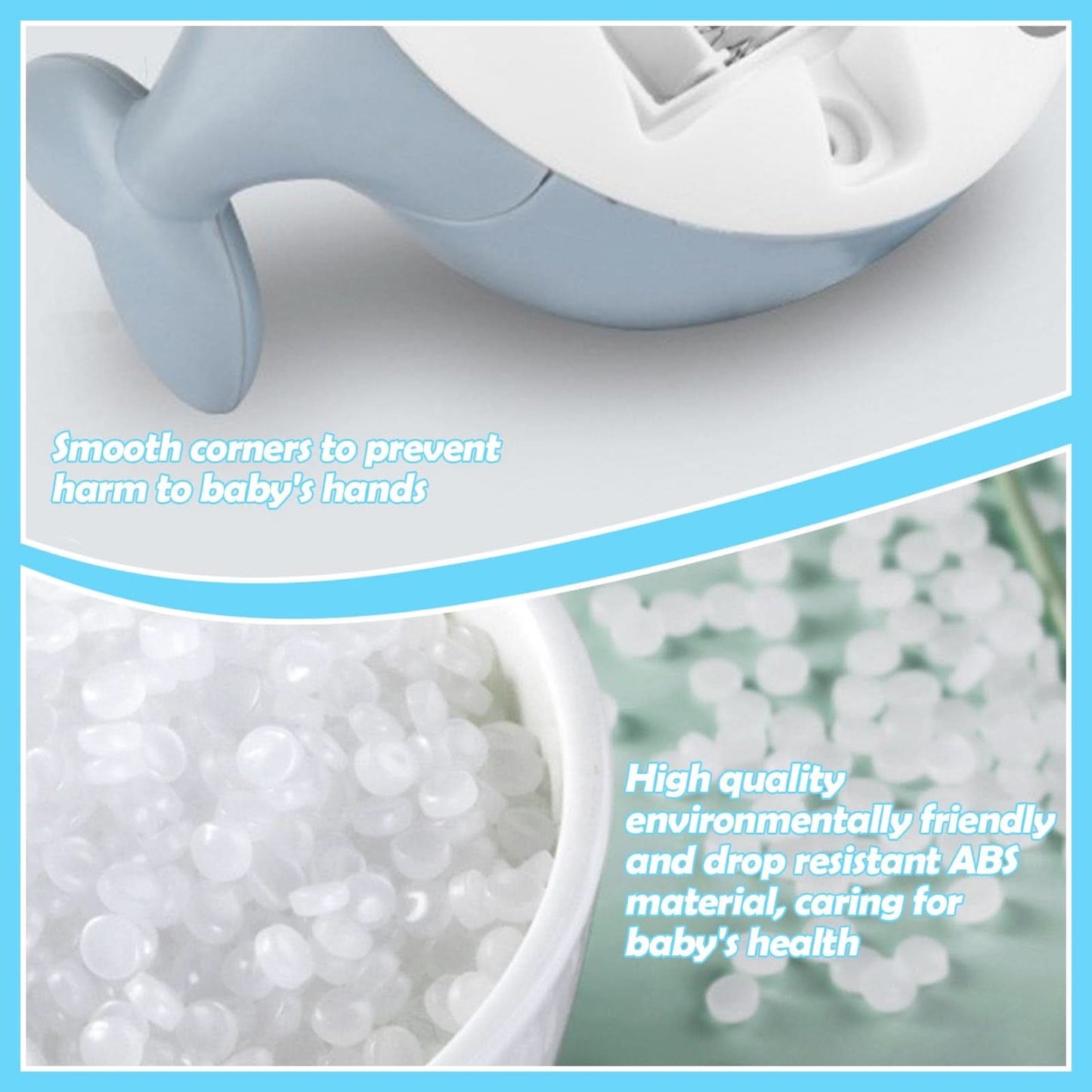 Juguete de baño de ballena para bebés