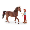 Schleich Horse Club - Juego completo de jinetes de Horse Club con 4 jinetes occidentales