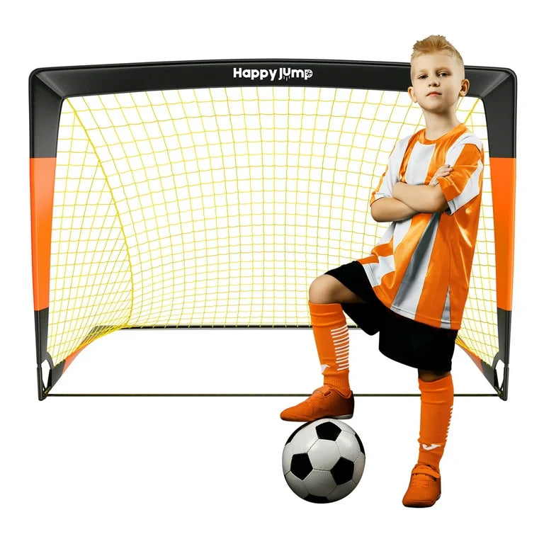Portería de fútbol para niños, red de fútbol desplegable