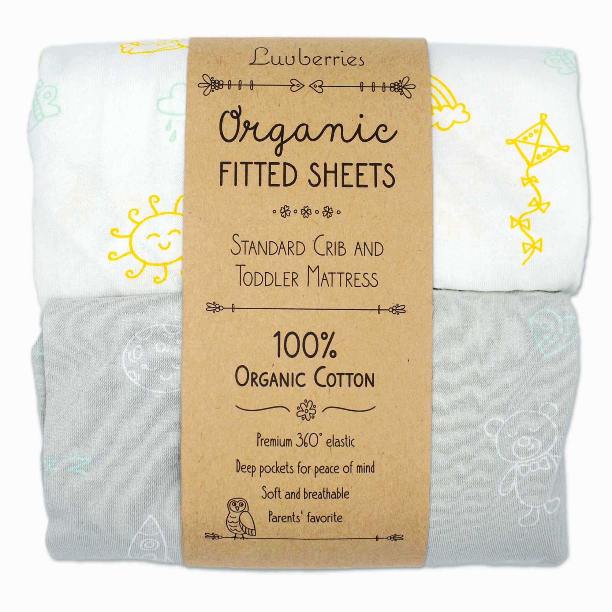 Luvberries- Sábanas para cuna