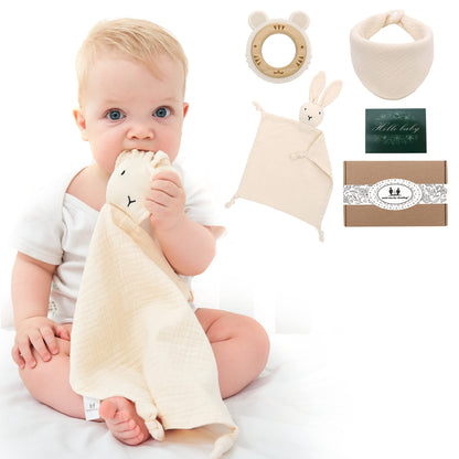 Miracle Baby Loveys de algodón orgánico para regalos de baby shower