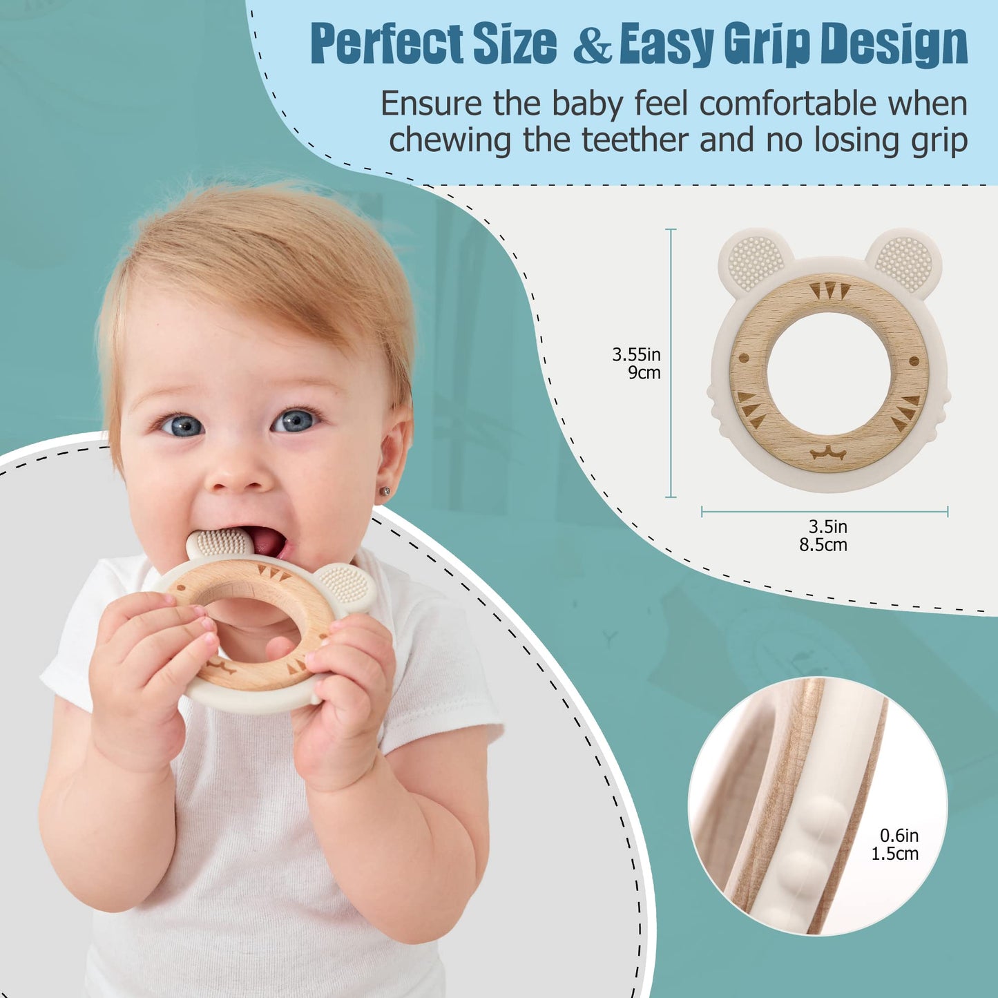 Miracle Baby Loveys de algodón orgánico para regalos de baby shower