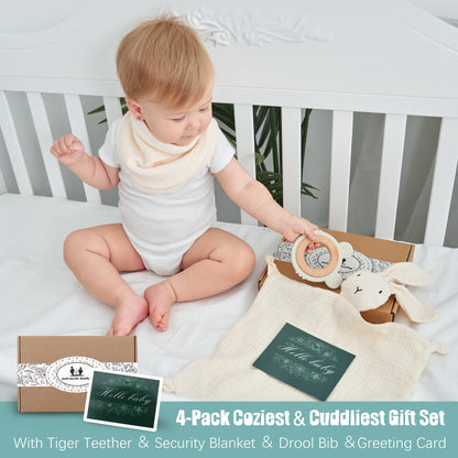 Miracle Baby Loveys de algodón orgánico para regalos de baby shower