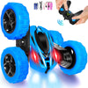 Coche de control remoto, 2.4 GHz, doble cara 360°, giros eléctricos de carreras a control remoto