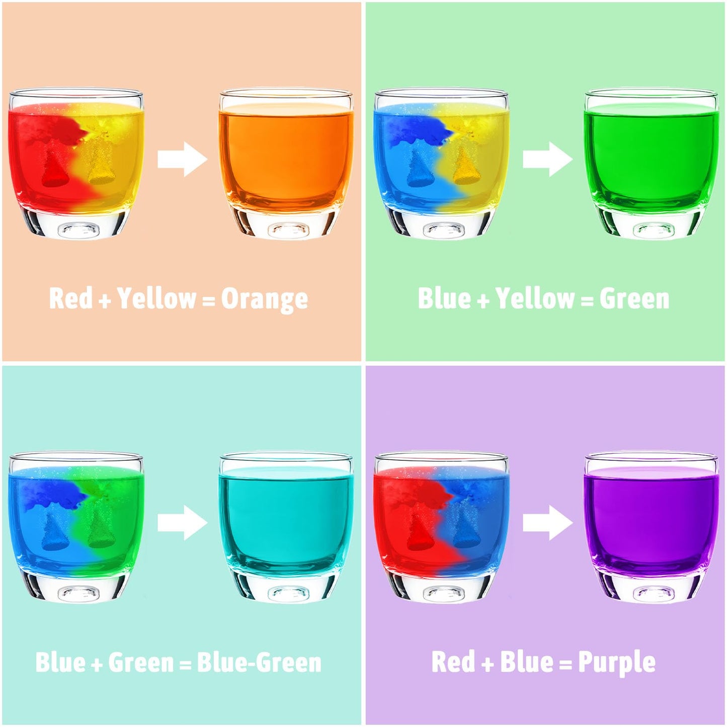 Tabletas de color de baño para niños, 160 unidades de colores de baño seguros para niños, no tóxicos, 7 colores