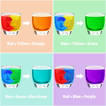 Tabletas de color de baño para niños, 160 unidades de colores de baño seguros para niños, no tóxicos, 7 colores