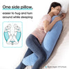 BYRIVER Almohada corporal en forma de C de 39" para dormir de lado