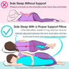 BYRIVER Almohada corporal en forma de C de 39" para dormir de lado