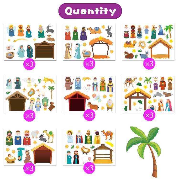 Adorno de manualidades religiosas, haz una escena de la natividad