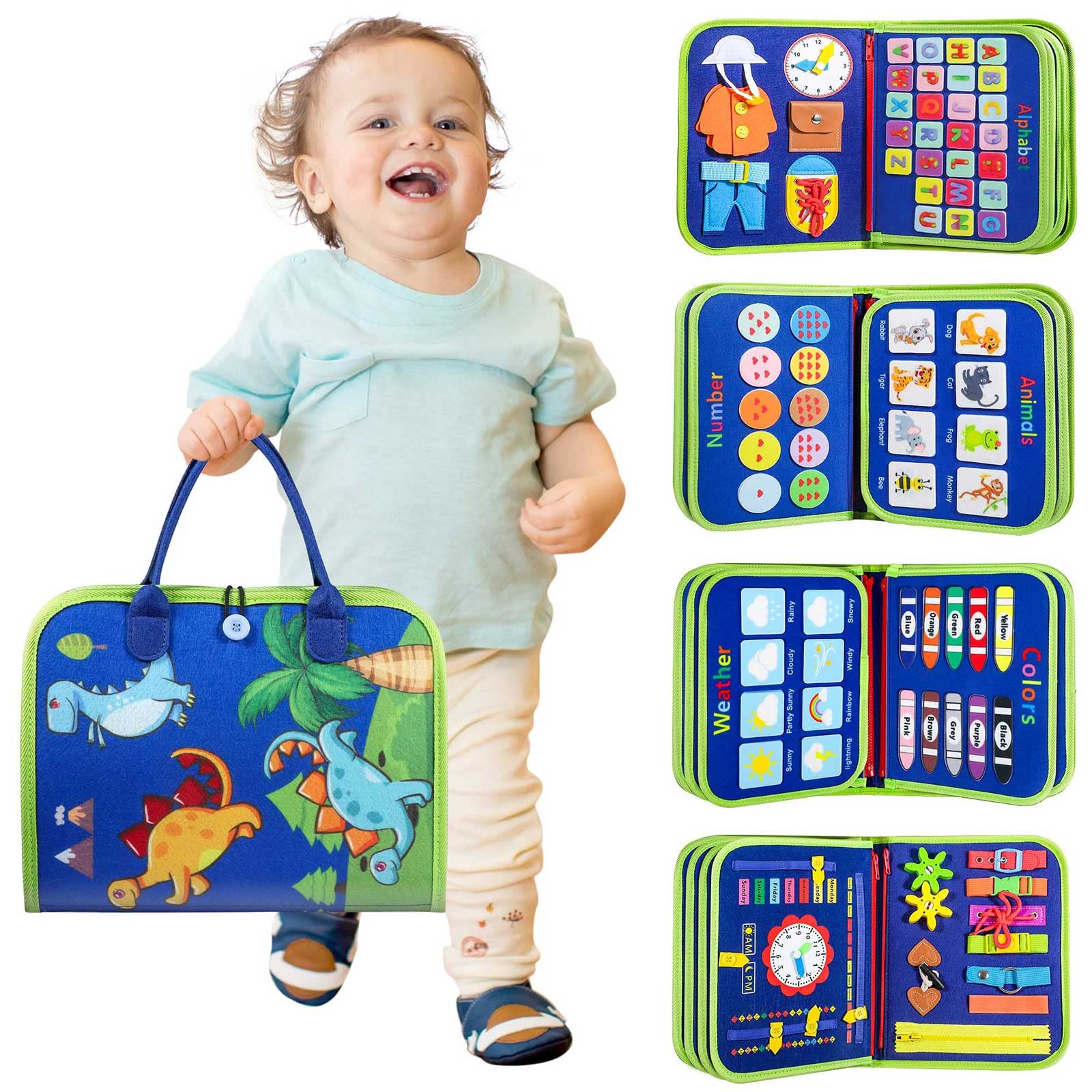 Winblo tablero de actividades para niños pequeños - Juguetes Montessori