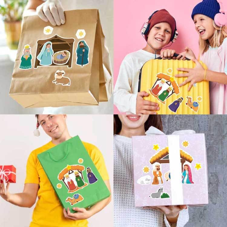 Adorno de manualidades religiosas, haz una escena de la natividad