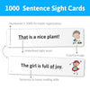 1.000 tarjetas de frases de palabras a la vista con imagen + frase - 1.000 palabras