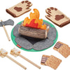 Fisher-Price Pretend Play S'more Fun Campfire - Juego de 18 piezas para acampar