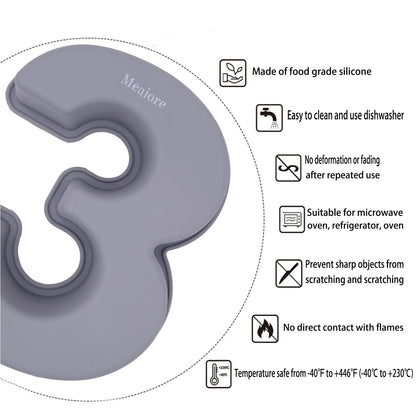 Molde para pastel de números grandes 3D Meajore