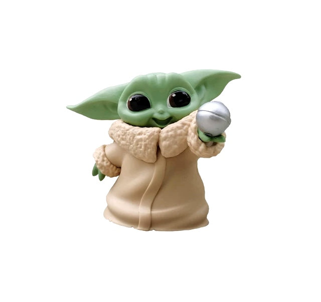 Sanix- Figuras de Modelo de Grogu para colección, 3 uds