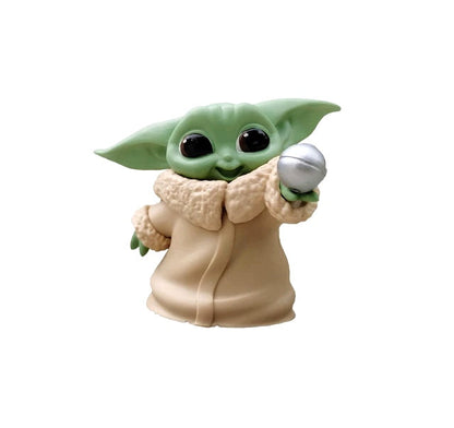 Sanix- Figuras de Modelo de Grogu para colección, 3 uds