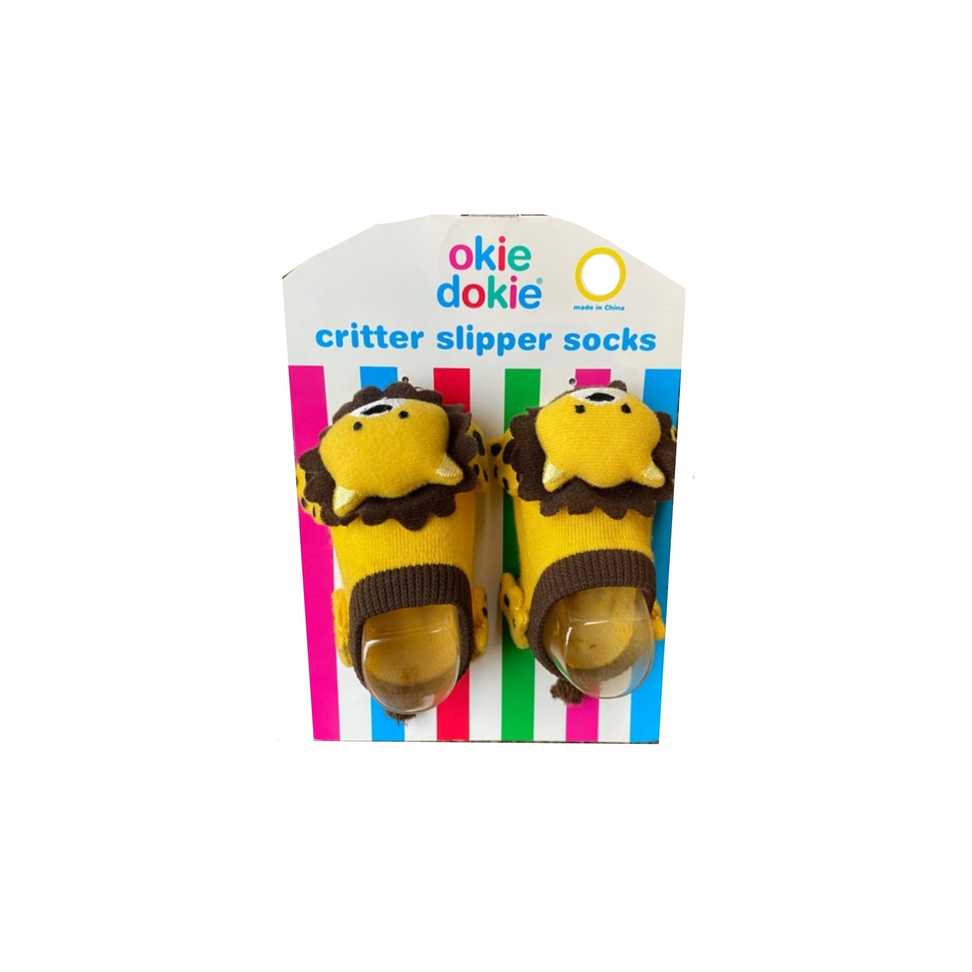 Okie Dokie Critter- Calcetines tipo pantuflas