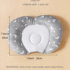 Almohada moldeadora para bebés, diseño gris con lunas y estrellas