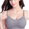 Brasier de maternidad y lactancia, gris y negro, XL